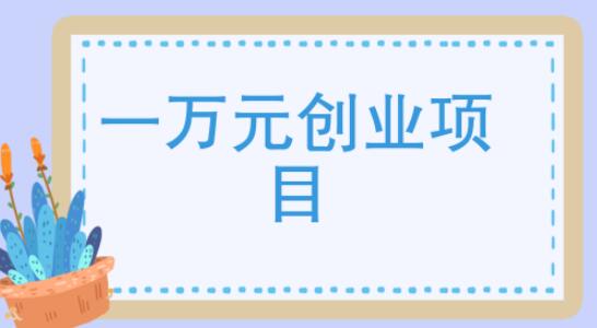 各位大哥手里面有一万元怎么创业?